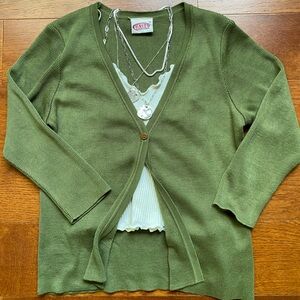 Vintage Green Cardigan